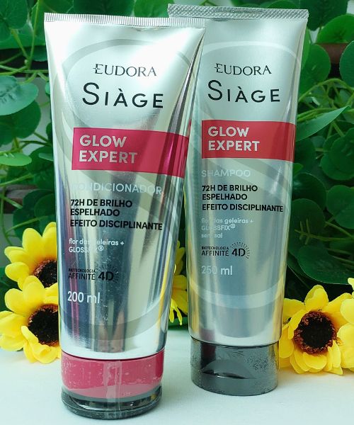 Hadassah Cosméticos Combo Siàge Glow Expert: Shampoo 250ml + Condicionador 200ml