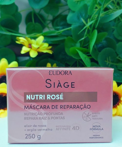 Hadassah Cosméticos Máscara Capilar Siàge Nutri Rosé 250g