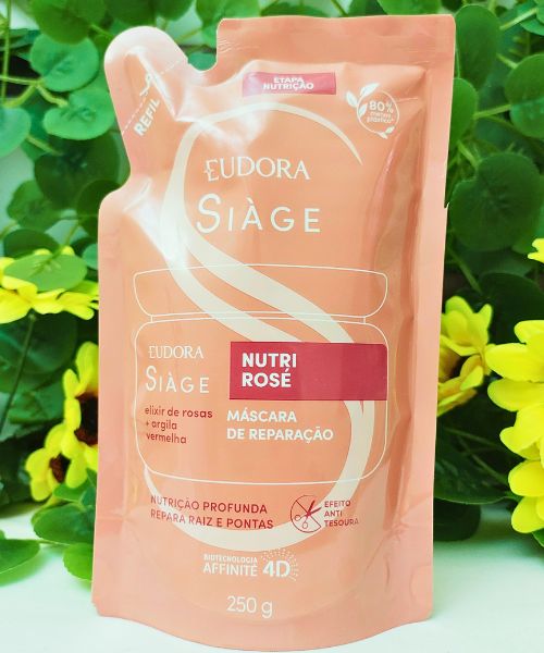 Hadassah Cosméticos Refil Máscara Capilar Siàge Nutri Rosé