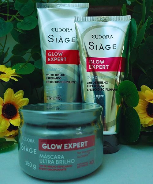 Hadassah Cosméticos Combo Siàge Glow Expert Shampoo Condicionador e Máscara Capilar